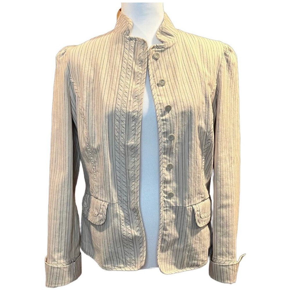 GAP Women's Tan Striped Blazer